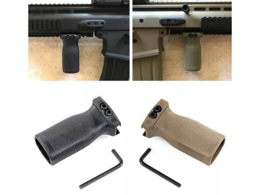 alt="GRIP VERTICAL EM POLÍMERO P/ TRILHOS 20 MM"