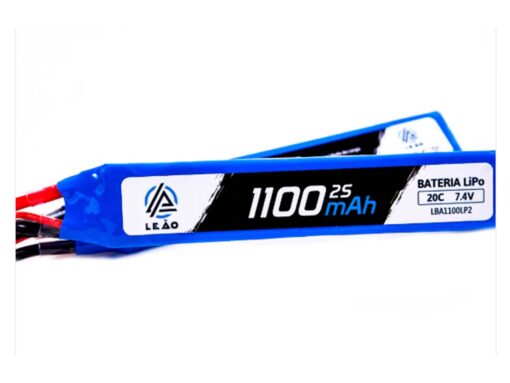alt="BATERIA LIPO 7.4 V 1100 MAH - LEÃO"