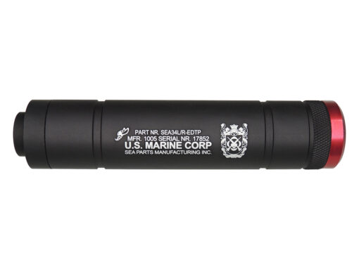 alt="SILENCIADOR E TAPA CANO 140 X 31 - SEA AIRSOFT PARTS"