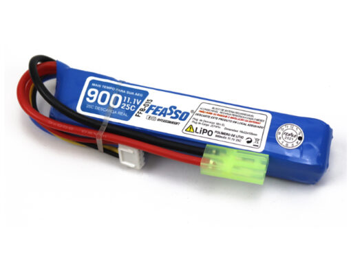 alt="BATERIA LIPO 11.1V 900 MAH 25 C FEASSO"