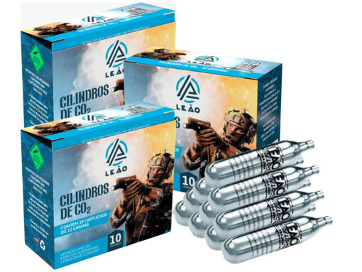 alt="KIT 13X CILINDROS DE CO2 LEÃO"