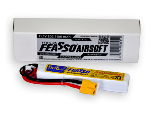 alt="BATERIA LIPO 11.1V 1100 MAH PLUG XT60 - FFB-019X FEASSO"