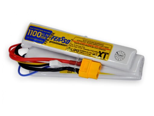 alt="BATERIA LIPO 11.1V 1100 MAH PLUG XT60 - FFB-018X FEASSO"