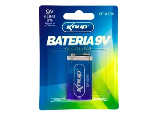 alt="BATERIA ALCALINA 9V 6LR61 - KNUP"