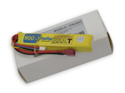 alt="BATERIA LIPO 11.1V 900MAH COM PLUG DEANS T 1 CÉLULA FFB005T FEASSO"