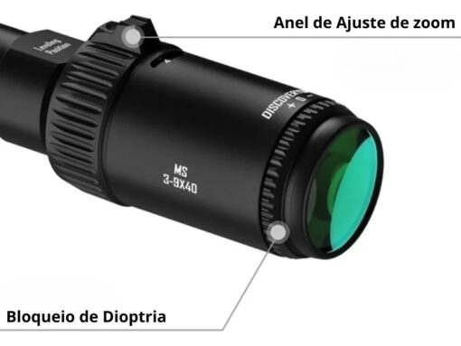 alt="Luneta Discovery MS 3-9x40IR p/ trilho 22 mm"