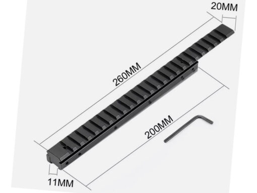 alt="ADAPTADOR DE TRILHO DE 11MM PARA 22MM - 24 SLOTS"