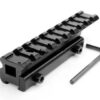 alt="ADAPTADOR / ELEVADOR DE TRILHO 11 MM PARA 22 MM - 9 SLOTS ALTO"