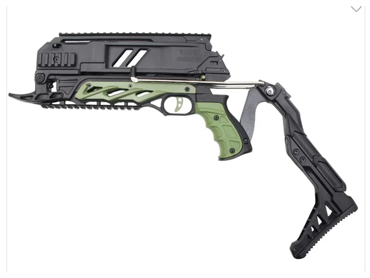 alt="Balestra / Besta Recurva 80 Libras Sobek MK-TCS3G, Com carregador de 7 setas, Verde - Man Kung"