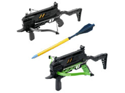 alt="Kit com 10 Seta/flecha de alumínio, 6,5" para balestras de 80 libras SOBEK - Man Kung"