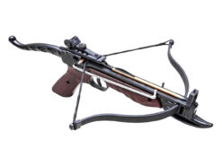 alt="Balestra recurva tipo pistola de alumínio, 80 Libras, Wood, Cobra - EK Archery"