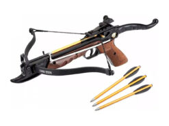 alt="Balestra recurva tipo pistola de alumínio, 80 Libras, Wood, Cobra - EK Archery"