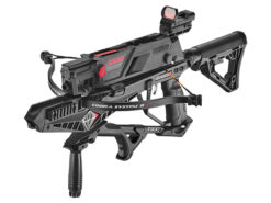 alt="Balestra recurva 130 Libras, Com carregador, Preta Cobra System RX ADDER - Ek Archery"