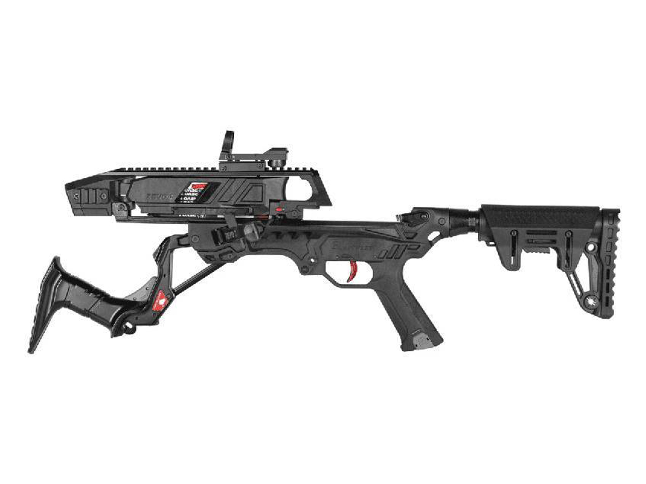 alt="Balestra recurva 90 Libras, Com carregador de 7 setas, Preta REVO 7 - EK Archery"