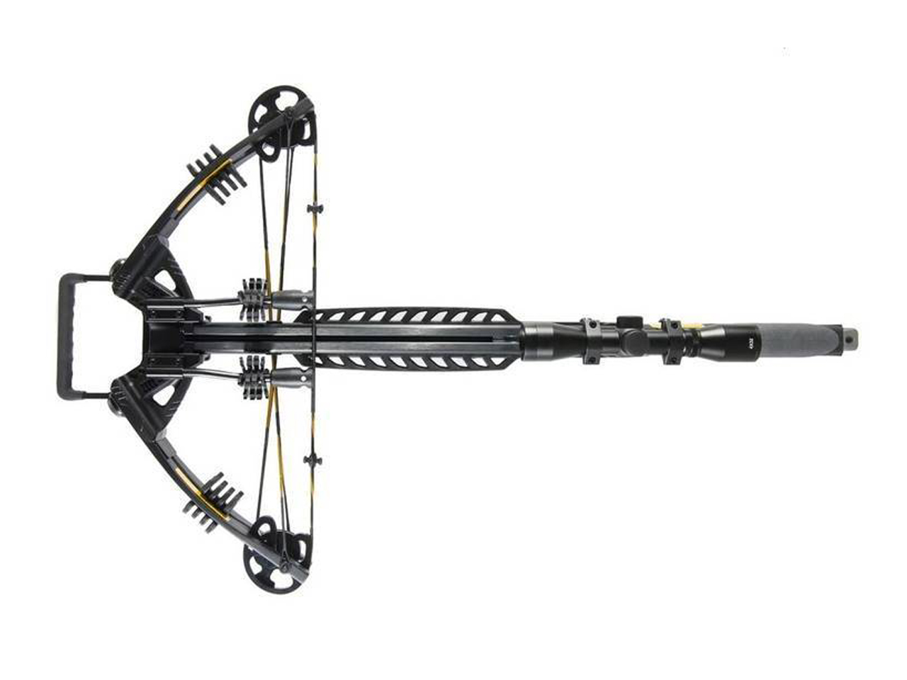 alt="Balestra composta 185 Libras, Preta GUILLOTINE-M - EK Archery"
