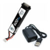 alt="Bateria Lipo Leão - 7.4 V 620 mAh 20C para AEP (Pistola Elétrica) + Carregador"