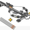 alt="Balestra composta 210 Libras, Preta HEX 400 + 5 Setas em carbono 22" - Ek Archery"