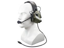 alt="Abafador de Ruído Eletrônico com Comunicação M32 Mod.3 - Verde - Earmor"