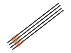 alt="Seta/flecha de Fibra de Carbono 22 Polegadas, Preta para balestras - Man Kung"